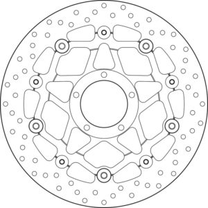 Disco de freno BREMBO Serie Oro redondo flotante