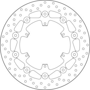 Disco de freno BREMBO Serie Oro redondo flotante