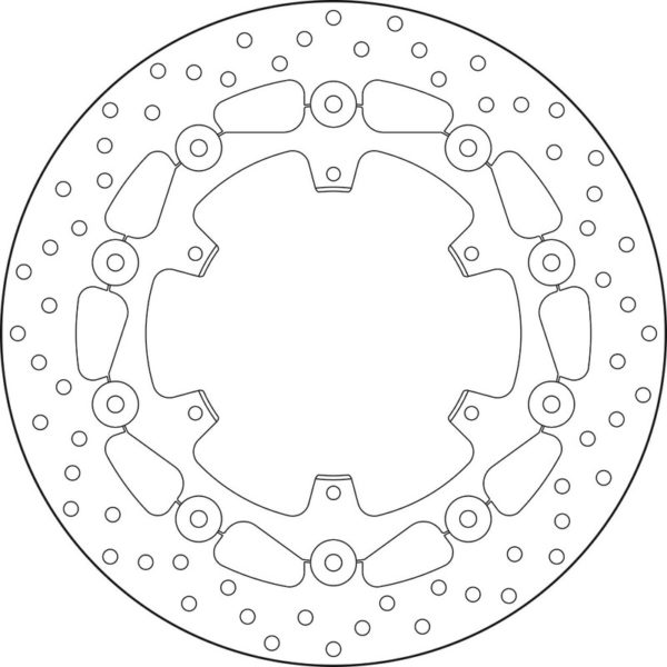 Disco de freno flotante Brembo 78B40887