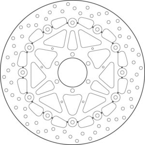 Disco de freno BREMBO Serie Oro redondo flotante