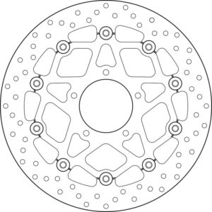 Disco de freno BREMBO Serie Oro redondo flotante