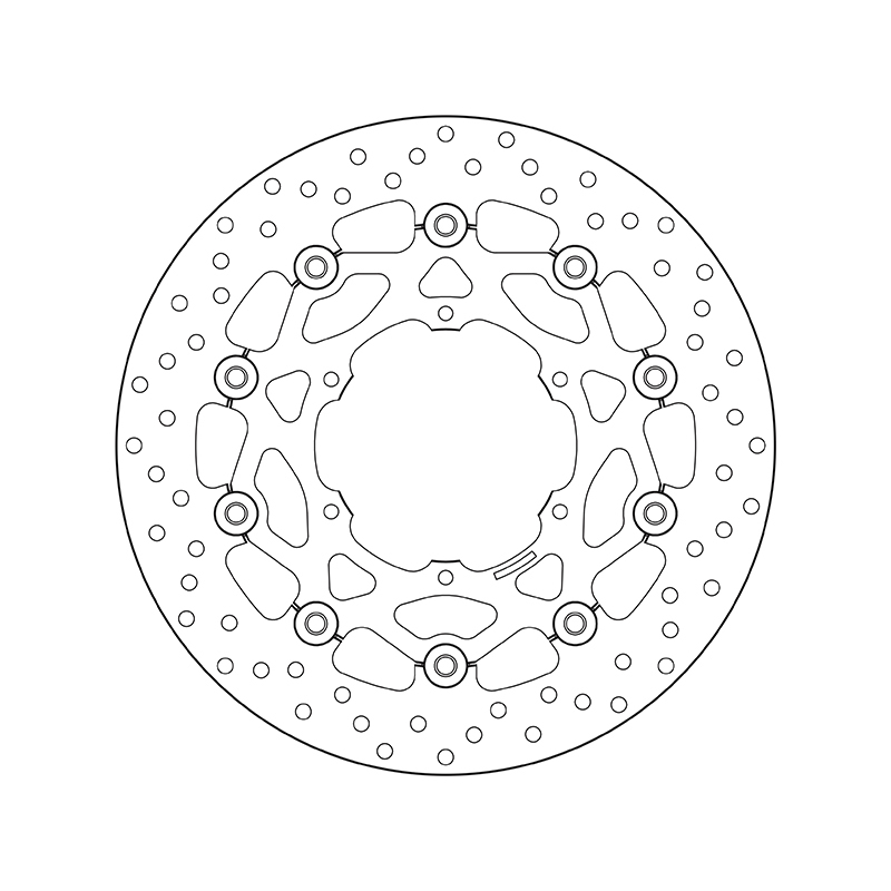 Disco de freno BREMBO Serie Oro redondo flotante