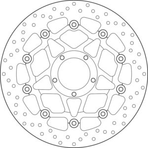Disco de freno BREMBO Serie Oro redondo flotante