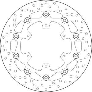 Disco de freno BREMBO Serie Oro redondo flotante