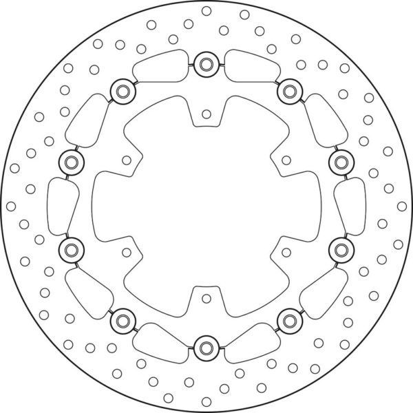 Disco de freno flotante Brembo 78B408A8