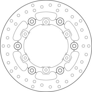 Disco de freno BREMBO Serie Oro redondo flotante