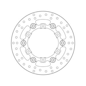 Disco de freno BREMBO Serie Oro redondo flotante