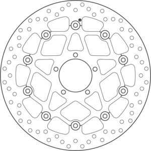 Disco de freno BREMBO Serie Oro redondo flotante