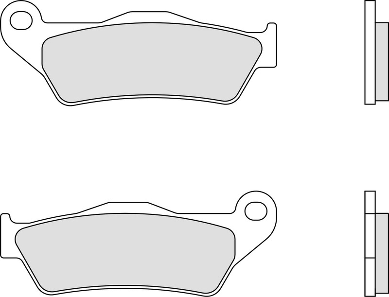 Pastillas de freno orgánicas Brembo 07001