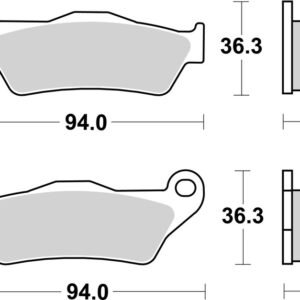 Pastillas de freno sinterizadas Brembo 07001XS
