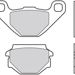 BREMBO Scooter Pastillas de Freno Cerámicas de Carbono - 07015CC