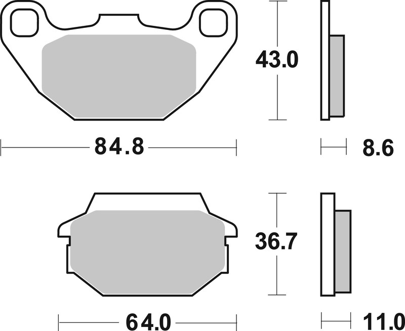 Pastillas de freno sinterizadas Brembo 07022XS