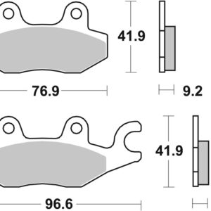 Pastillas de freno sinterizadas Brembo 07033XS