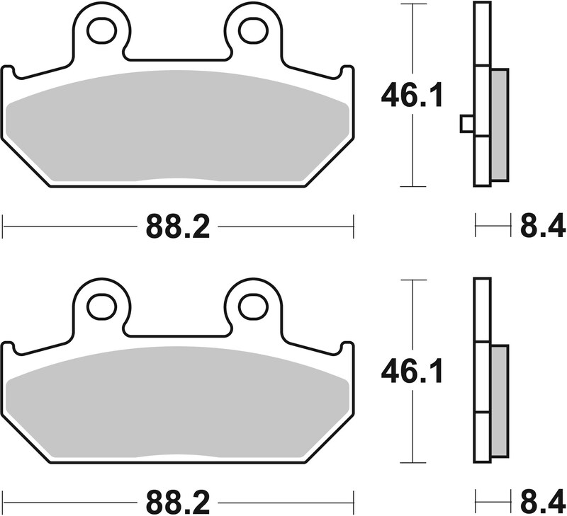 Pastillas de freno sinterizadas Brembo 07058XS