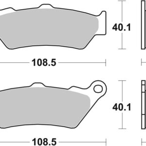 Pastillas de freno sinterizadas Brembo 07BB03SP