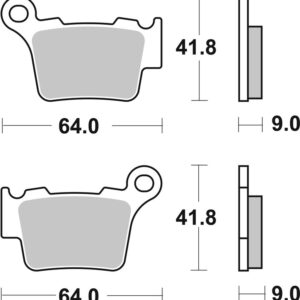 Pastillas de freno sinterizadas Brembo 07BB27SD