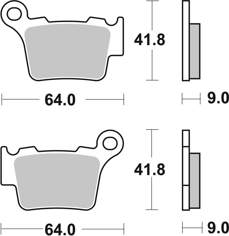 Pastillas de freno sinterizadas de competición Brembo 07BB27SX