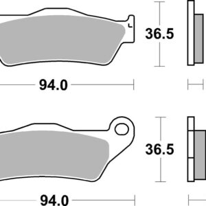 Pastillas de freno sinterizadas Brembo 07BB28SP