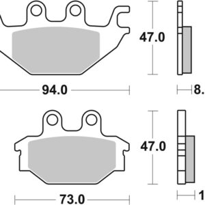 Pastillas de freno sinterizadas Brembo 07GR52SD