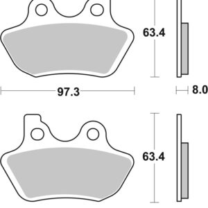 Pastillas de freno sinterizadas Brembo 07HD16SA