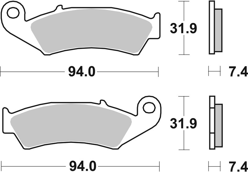 Pastillas de freno orgánicas Brembo 07HO2506