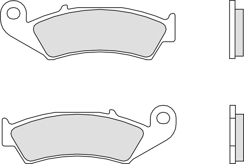 Pastillas de freno orgánicas Brembo 07HO2506