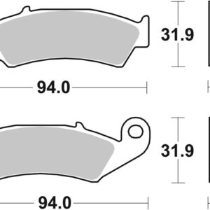 Pastillas de freno sinterizadas Brembo 07HO25SD