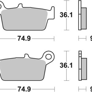 Pastillas de freno sinterizadas Brembo 07HO26SD