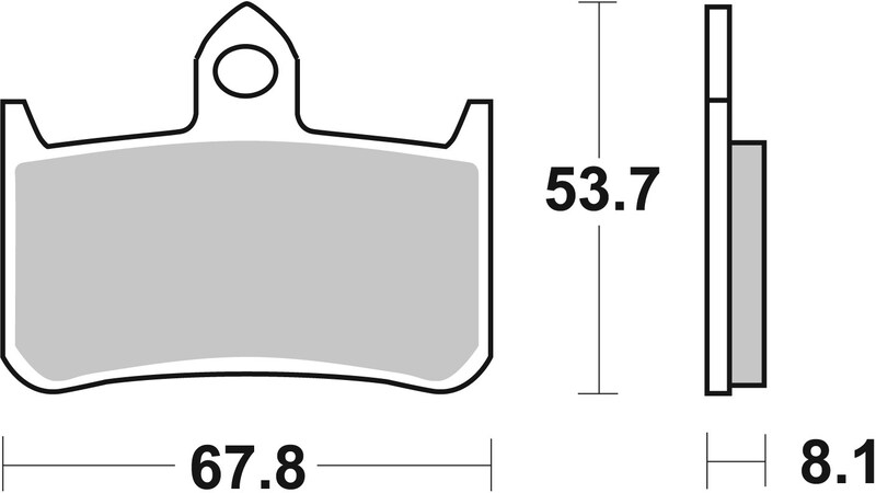 Pastillas de freno sinterizadas de competición Brembo 07HO28RC