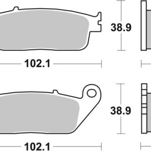 Pastillas de freno sinterizadas Brembo 07HO34SP