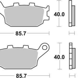 Pastillas de freno sinterizadas Brembo 07HO36SP