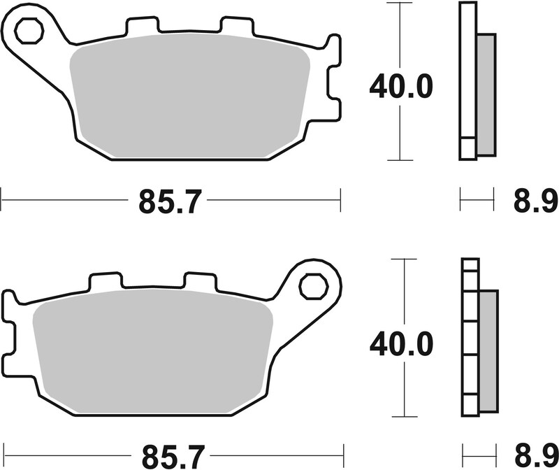 Pastillas de freno sinterizadas Brembo 07HO36SP