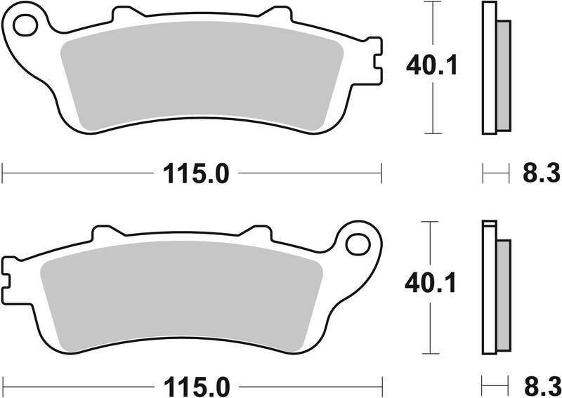 Pastillas de freno sinterizadas Brembo 07HO43SP