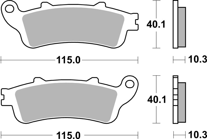 Pastillas de freno sinterizadas Brembo 07HO52SP