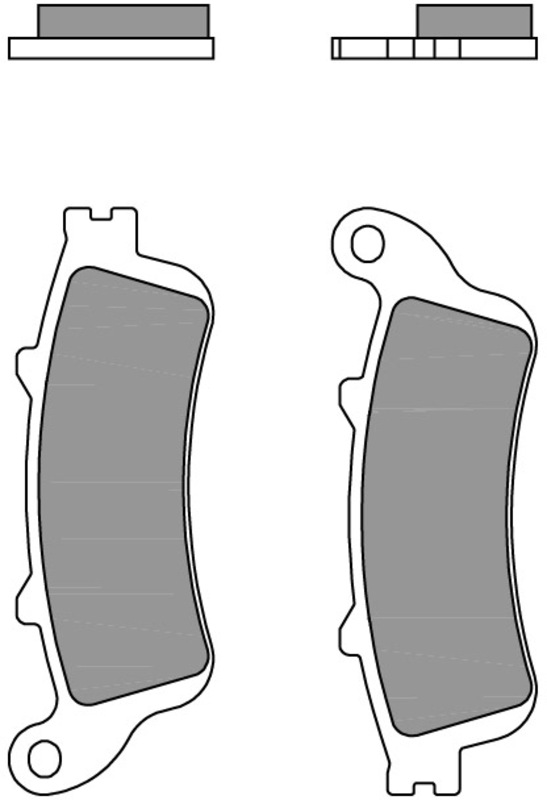 Pastillas de freno sinterizadas Brembo 07HO52SP