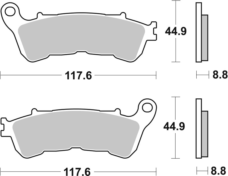 Pastillas de freno sinterizadas Brembo 07HO57LA