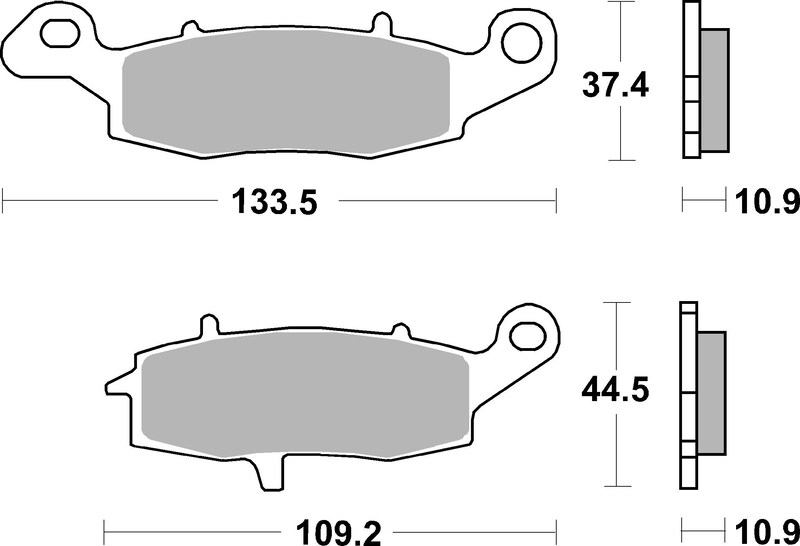 Pastillas de freno orgánicas Brembo 07KA15CC