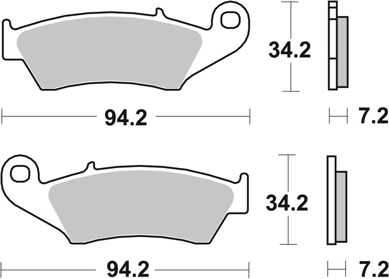 Pastillas de freno orgánicas Brembo 07KA17TT