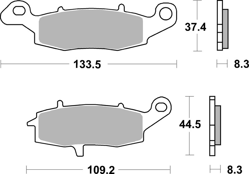 Pastillas de freno orgánicas Brembo 07KA1807