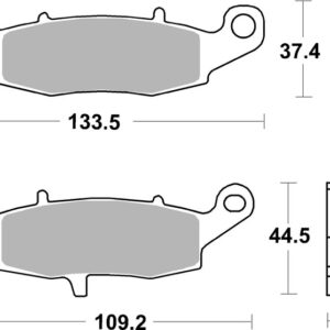 Pastillas de freno sinterizadas Brembo 07KA18SP