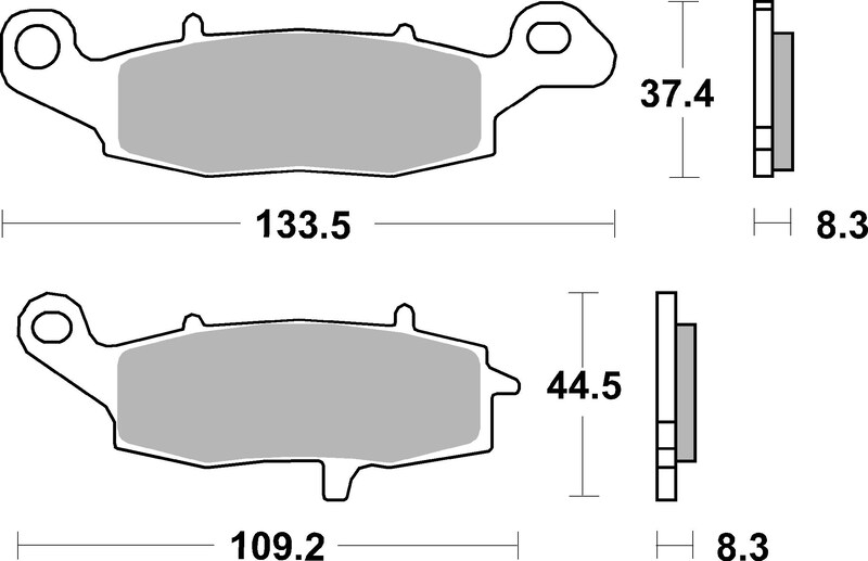 Pastillas de freno orgánicas Brembo 07KA1907