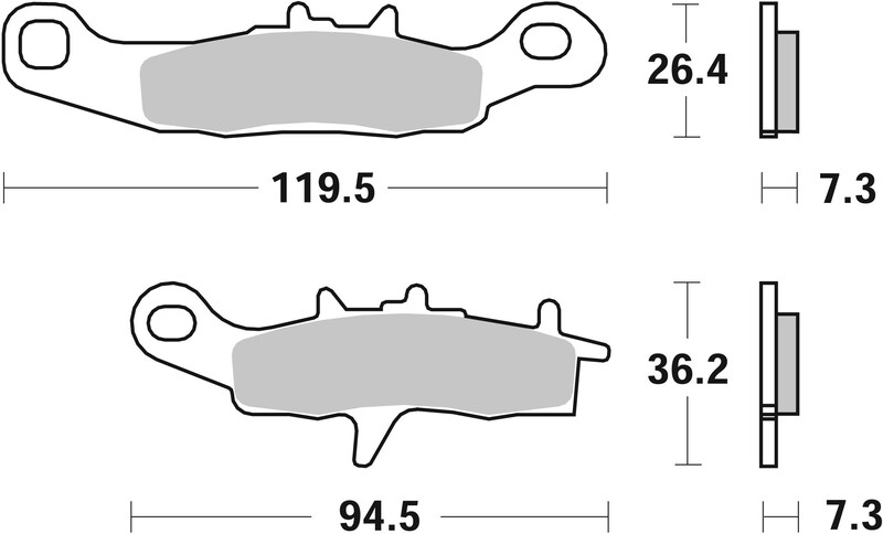 Pastillas de freno sinterizadas Brembo 07KA22SD