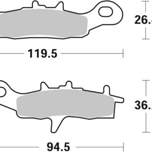 Pastillas de freno sinterizadas de competición Brembo 07KA22SX