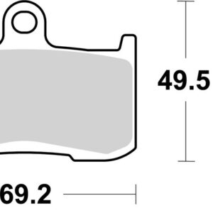 Pastillas de freno sinterizadas de competición Brembo 07KA23RC