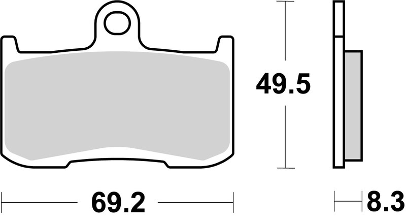 Pastillas de freno sinterizadas de competición Brembo 07KA23RC