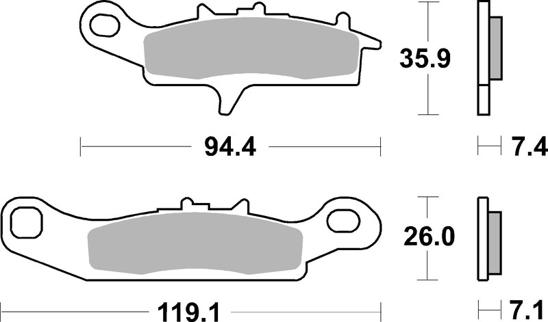 Pastillas de freno sinterizadas Brembo 07KA24SD