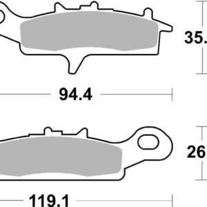Pastillas de freno sinterizadas de competición Brembo 07KA24SX
