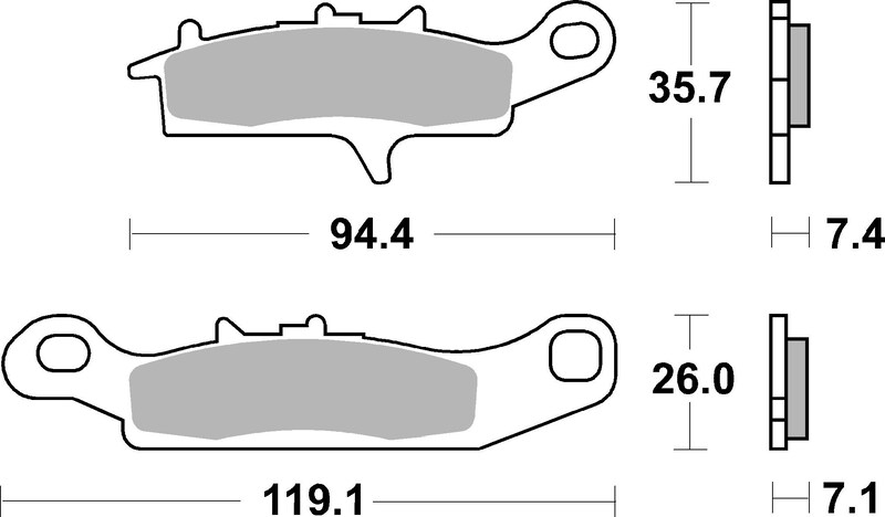 Pastillas de freno sinterizadas Brembo 07KA25SD