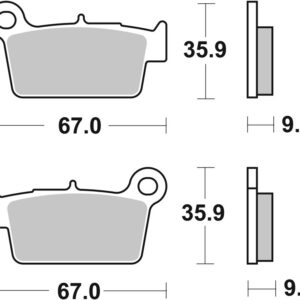 Pastillas de freno sinterizadas Brembo 07YA41SD