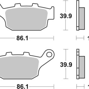 Pastillas de freno sinterizadas Brembo 07029XS